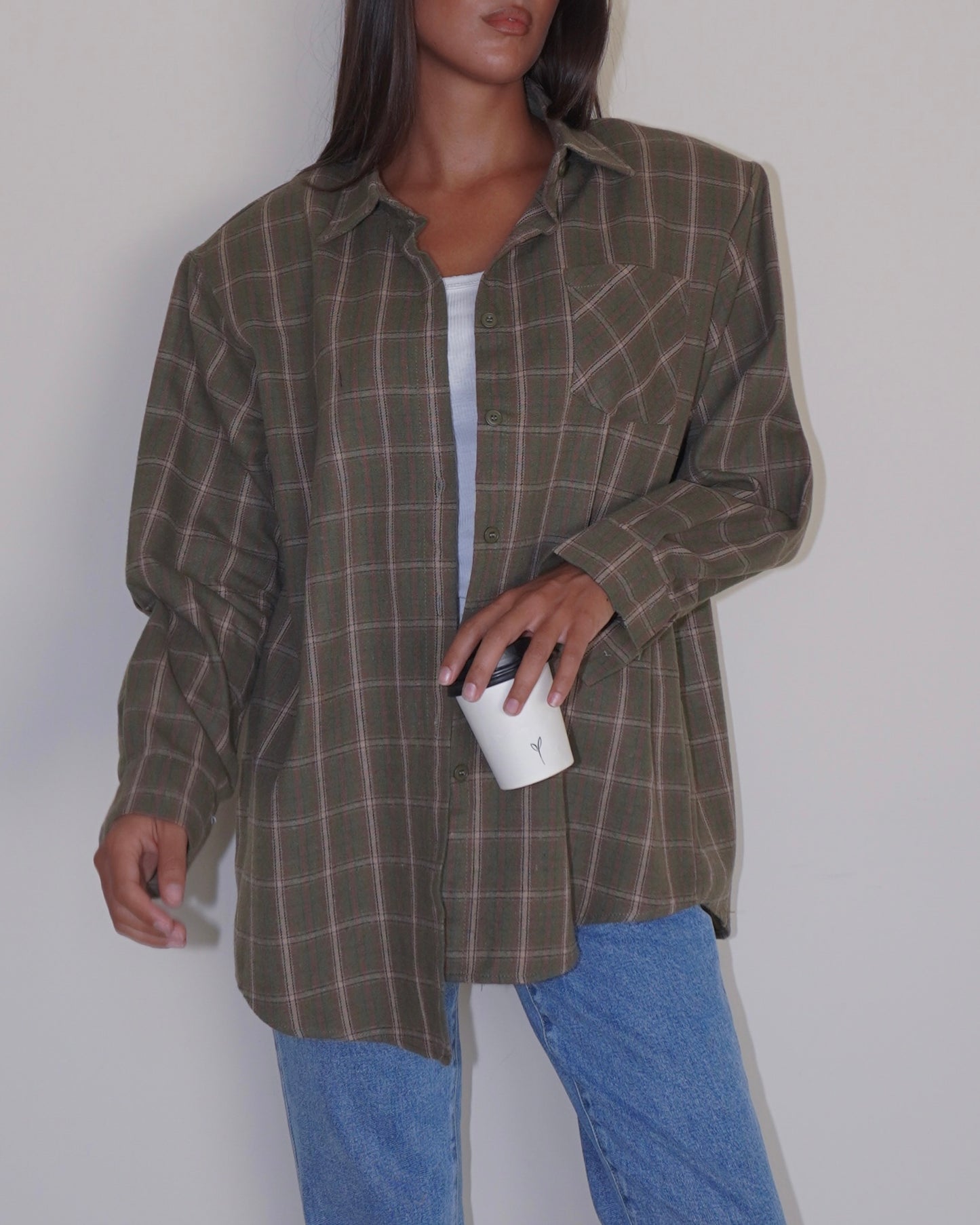 CAMICIA A QUADRI SPALLA IMBOTTITE