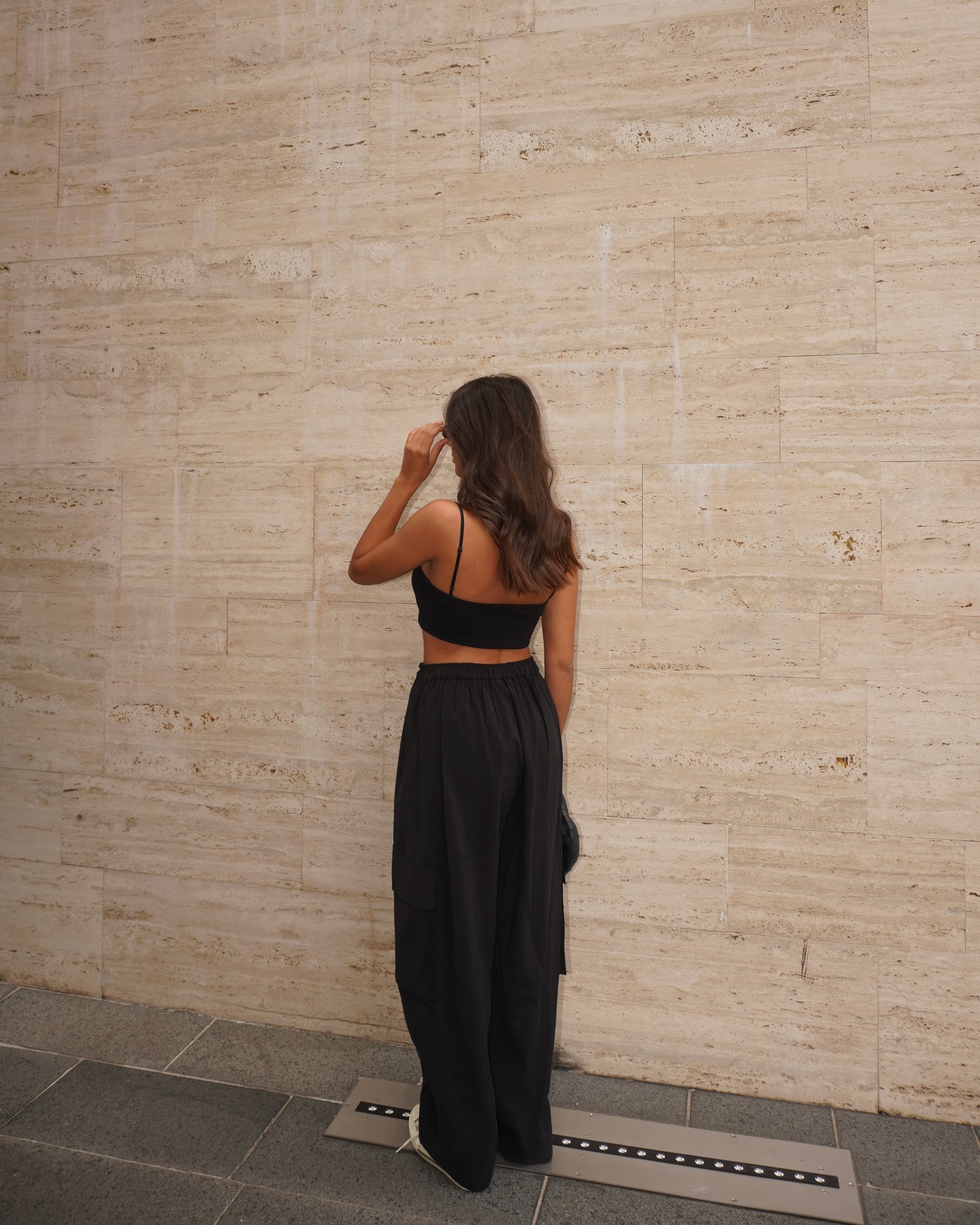 PANTALONE CARGO IN TESSUTO FLUIDO LUMINA