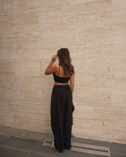 PANTALONE CARGO IN TESSUTO FLUIDO LUMINA
