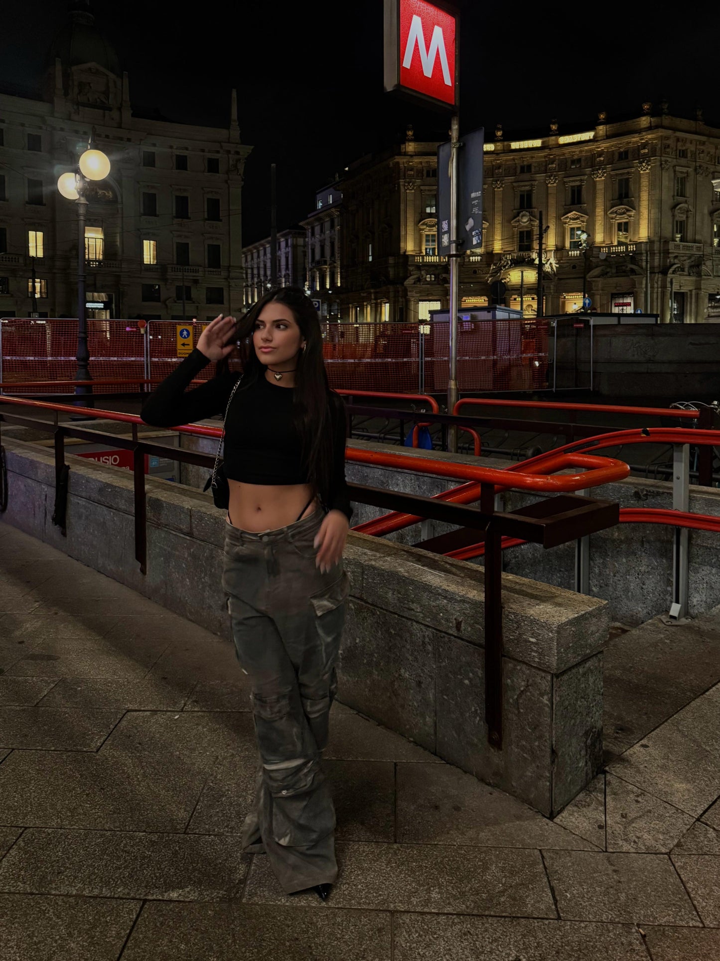 JEANS CARGO SFUMATO
