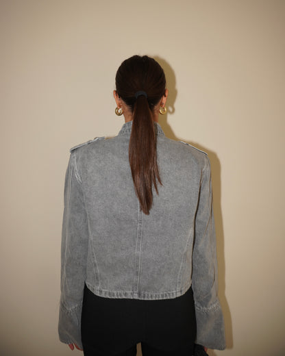 GIACCA IN DENIM CON BOTTONI