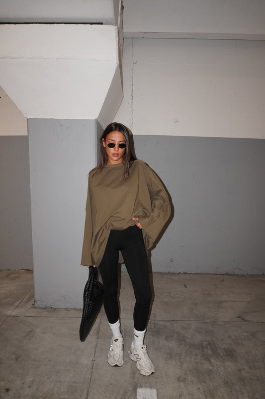 LEGGINGS A VITA ALTA ELASTICIZZATO