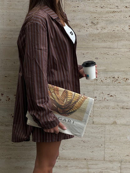 CAMICIA OVERSIZE A RIGHE