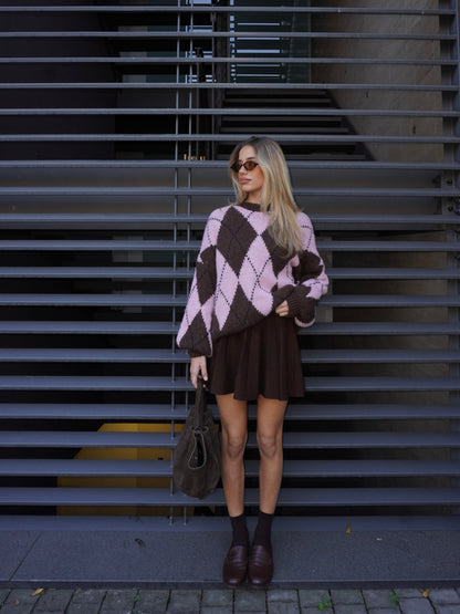 GONNA IN MAGLIA CON PINCES