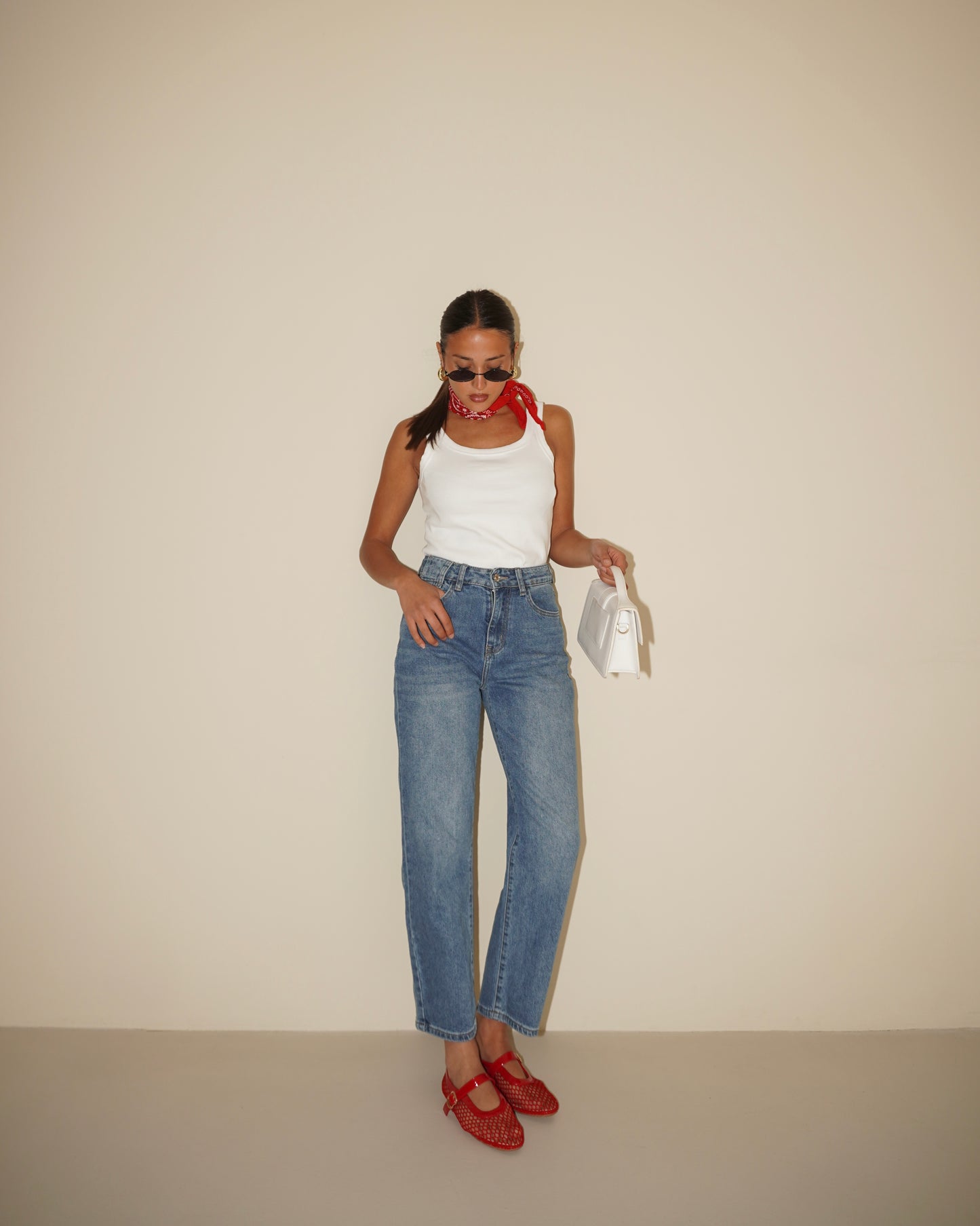 JEANS MOM FIT DENIM