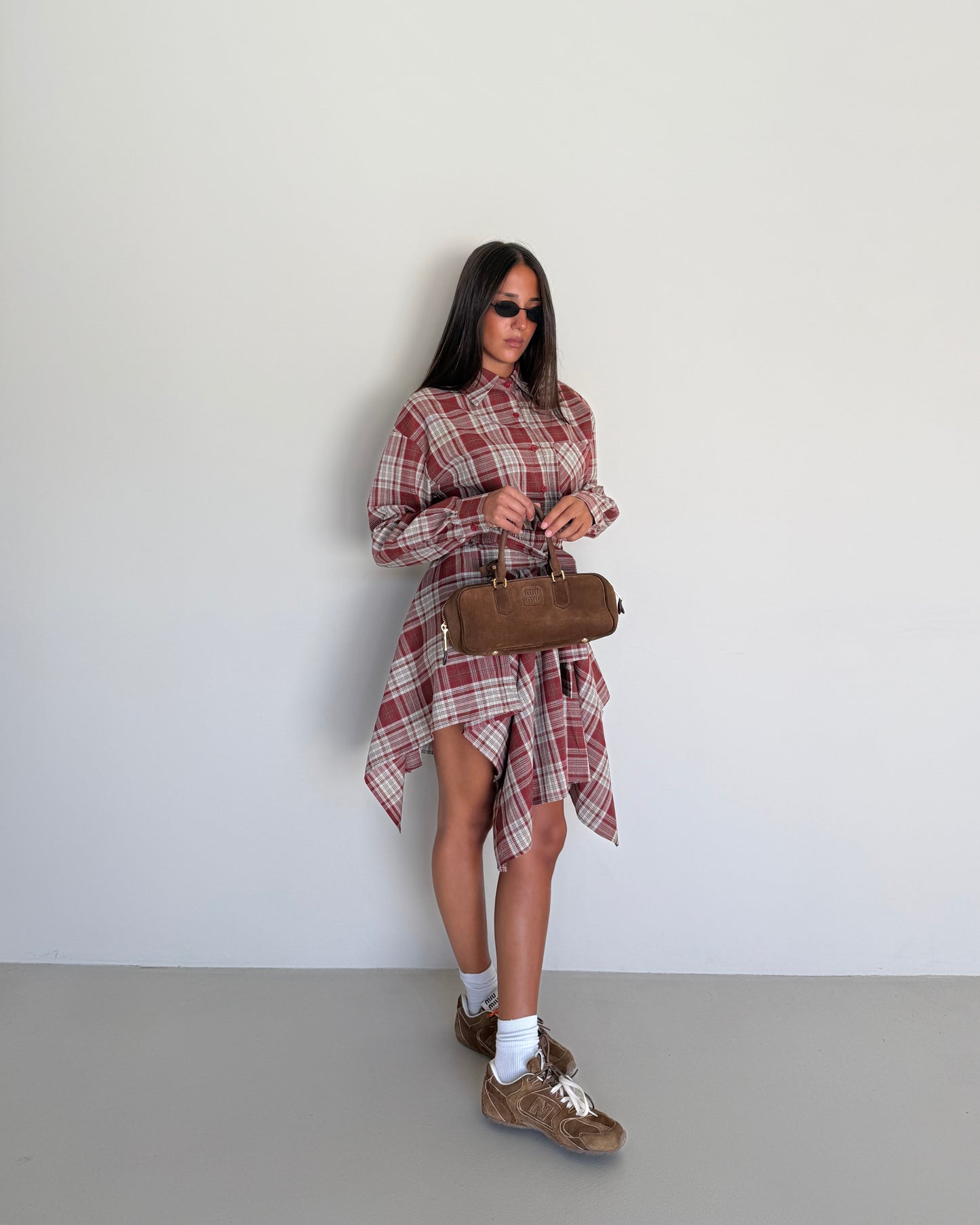 COMPLETO CAMICIA E GONNA TARTAN