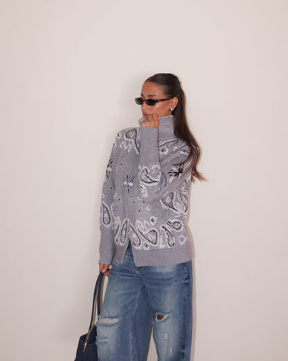 PULLOVER CON ZIP FANTASIA BANDANA
