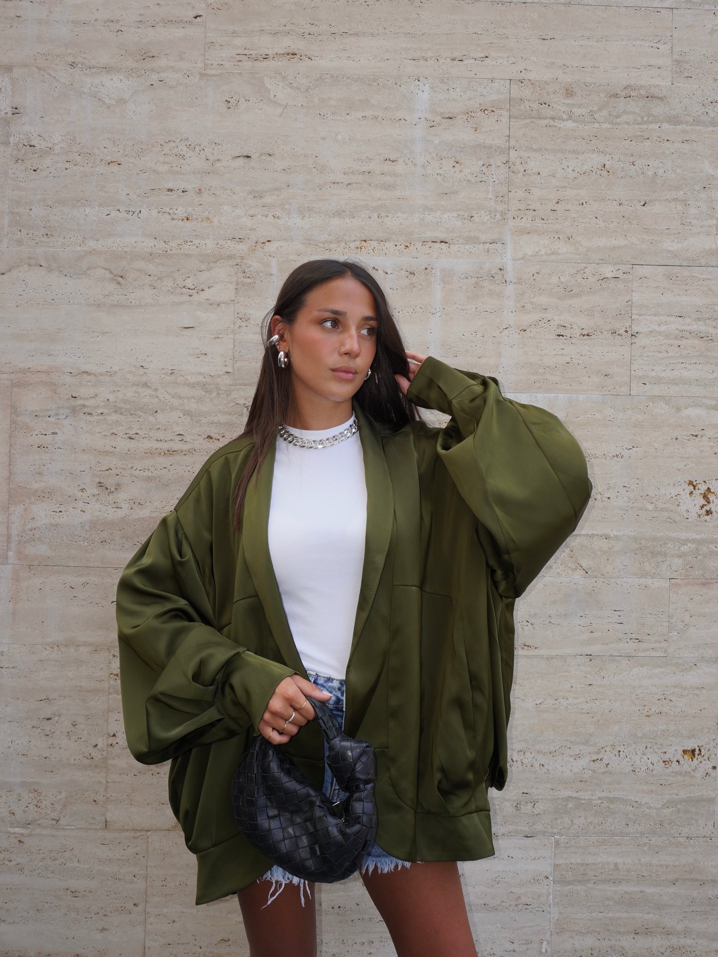 BOMBER IN SIMIL RASO
