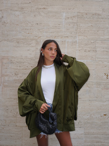 BOMBER IN SIMIL RASO