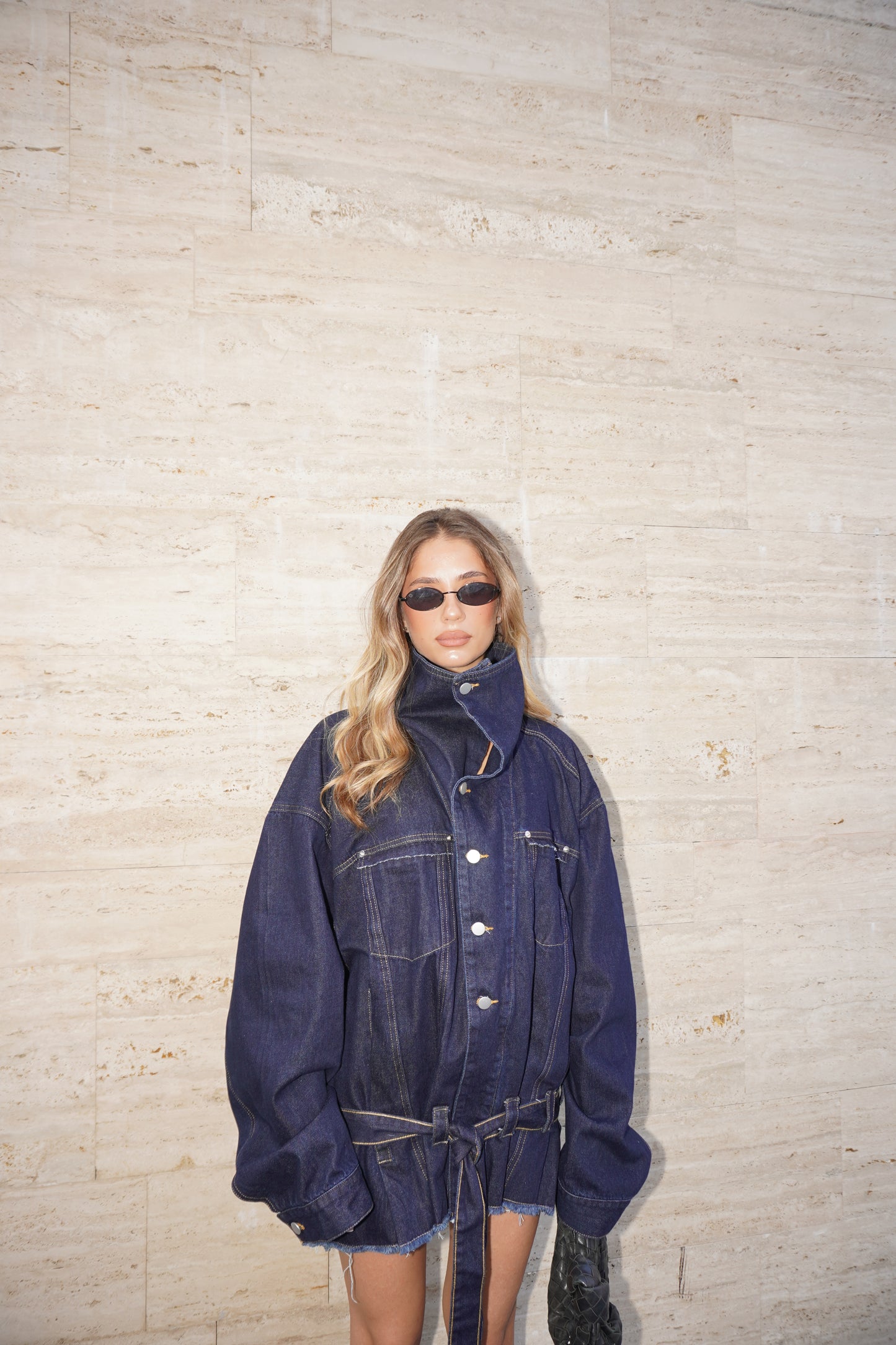 MAXI GIACCA IN DENIM