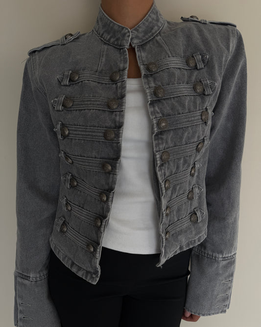 GIACCA IN DENIM CON BOTTONI