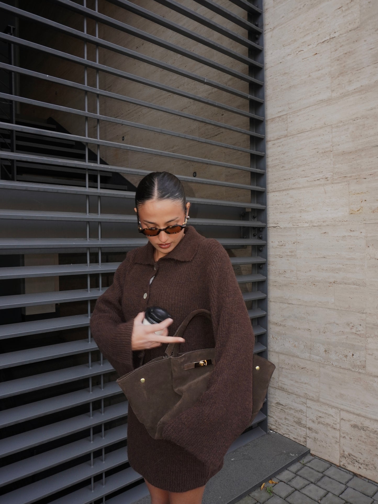 COMPLETO CARDIGAN E GONNA IN MAGLIA