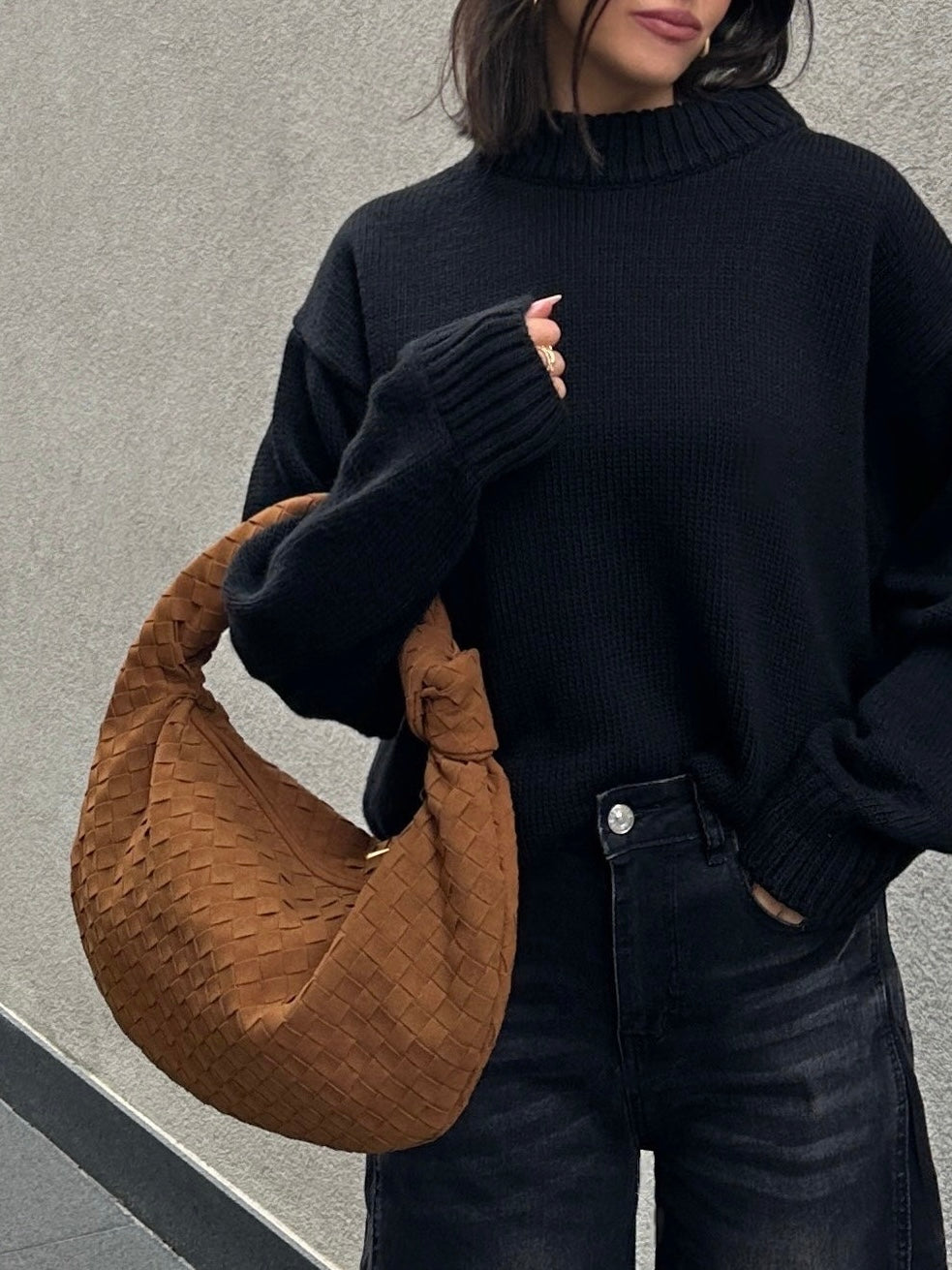 MAXI BAG CON NODO SUEDE