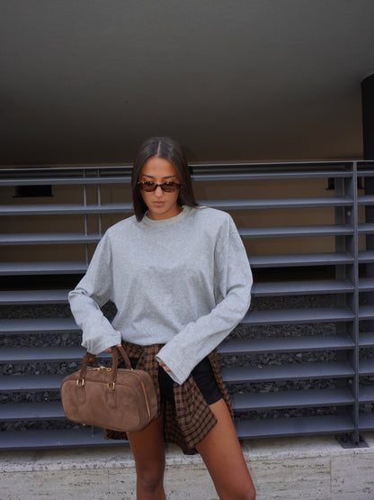 MAGLIA MANICA AMPIA CON SPALLE IMBOTTITE