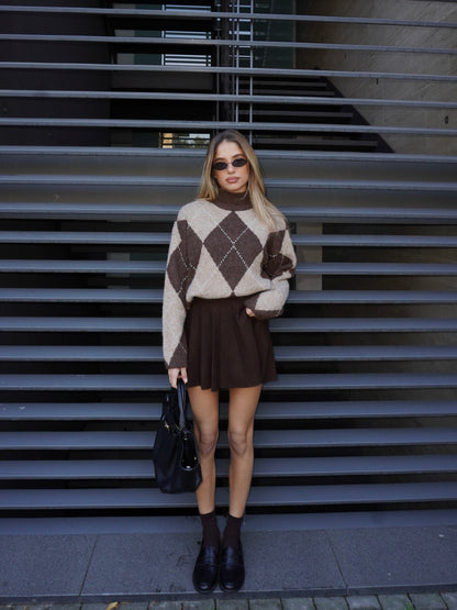 GONNA IN MAGLIA CON PINCES