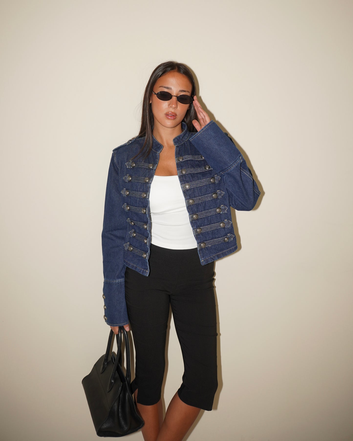 GIACCA IN DENIM CON BOTTONI