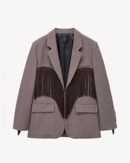 BLAZER OVER CON FRANGE LUMINA