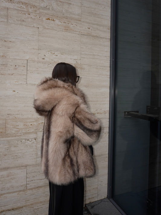 ECOPELLICCIA CON CAPPUCCIO