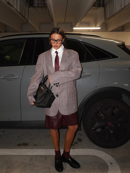 BLAZER PIED DE POULE LUMINA