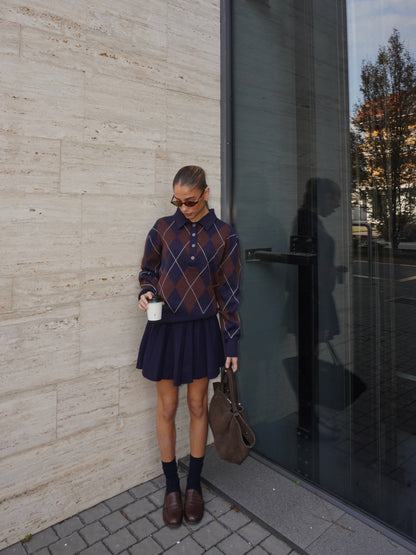 GONNA IN MAGLIA CON PINCES