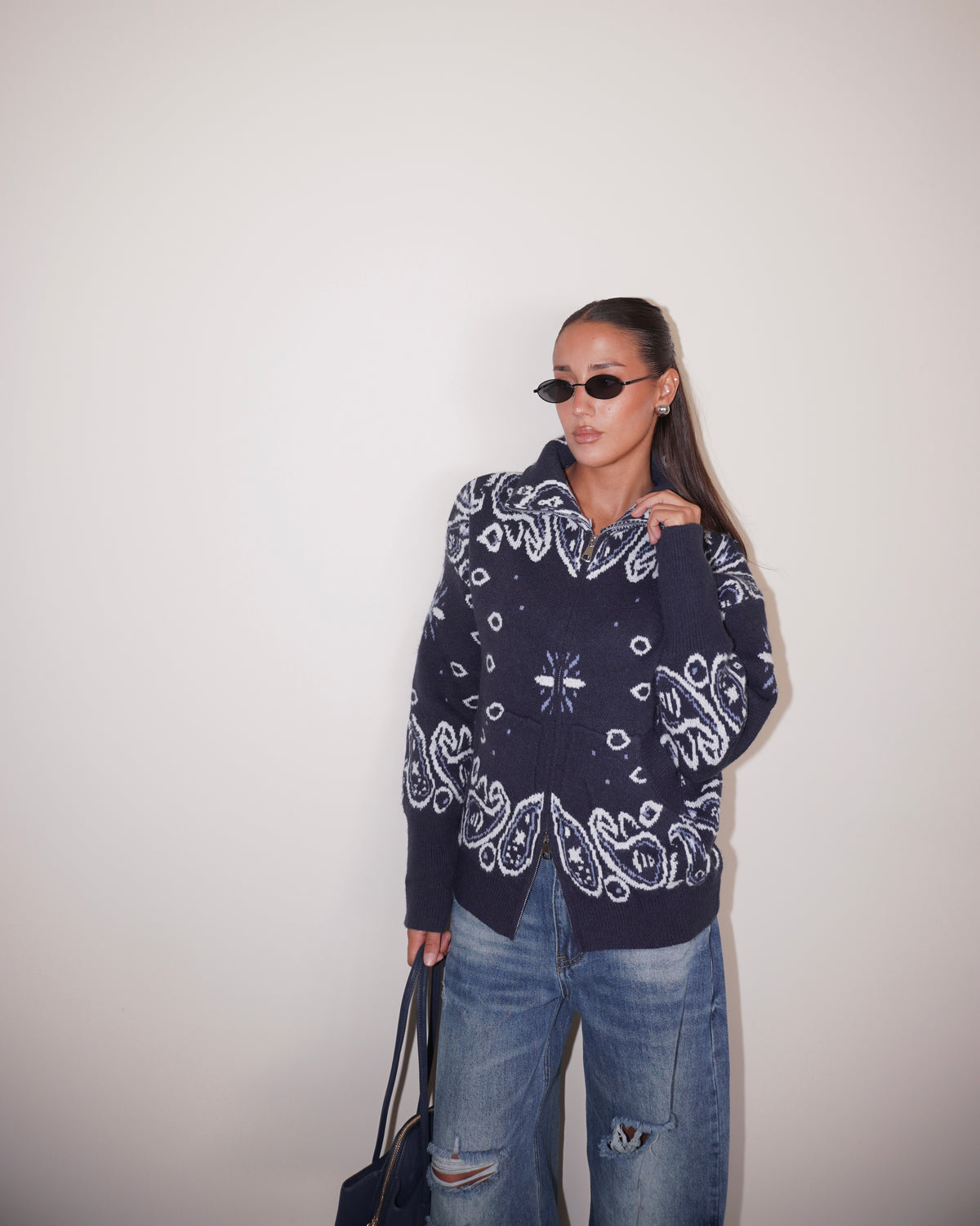 PULLOVER CON ZIP FANTASIA BANDANA