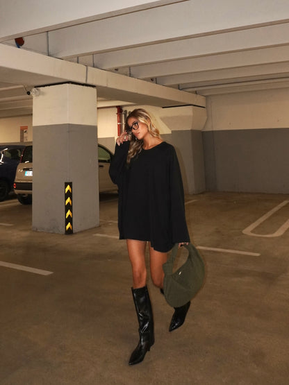 MAGLIA MAXI OVER MANICHE LUNGHE