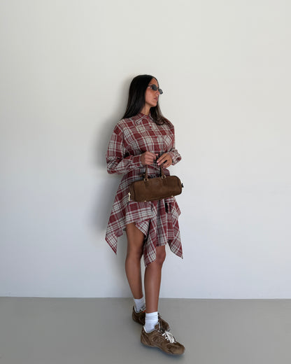 COMPLETO CAMICIA E GONNA TARTAN