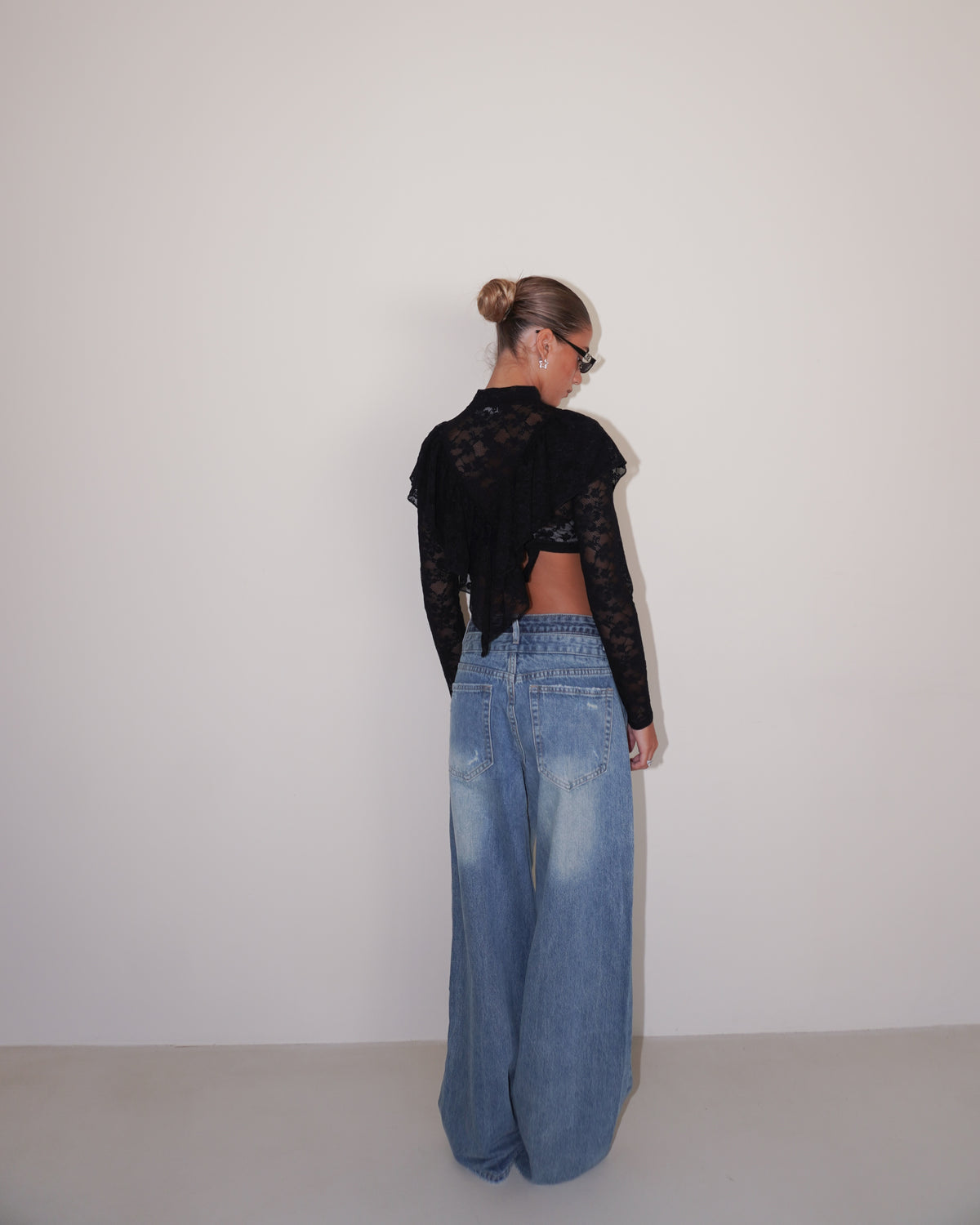 JEANS GAMBA LARGA DOPPIA VITA