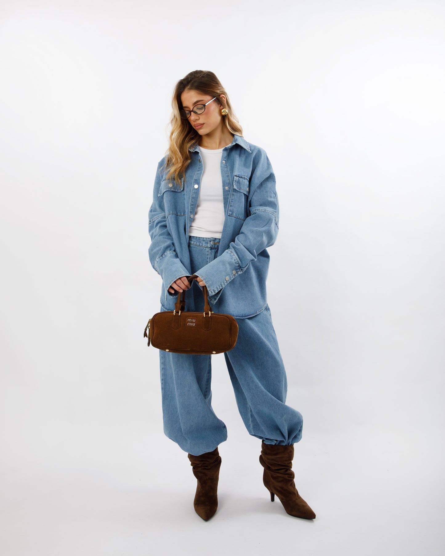 COMPLETO IN DENIM CAMICIA E PANTALONE