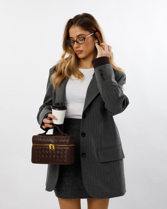 BLAZER GESSATO COMBINATO LUMINA