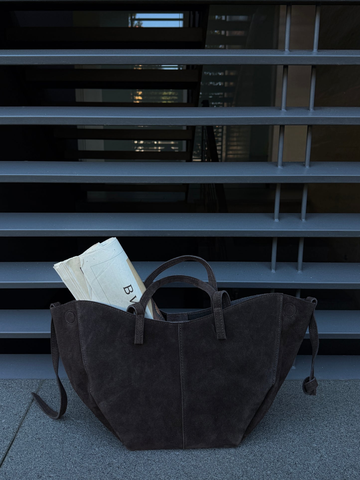 BORSA TOTE SUEDE IN VERA PELLE