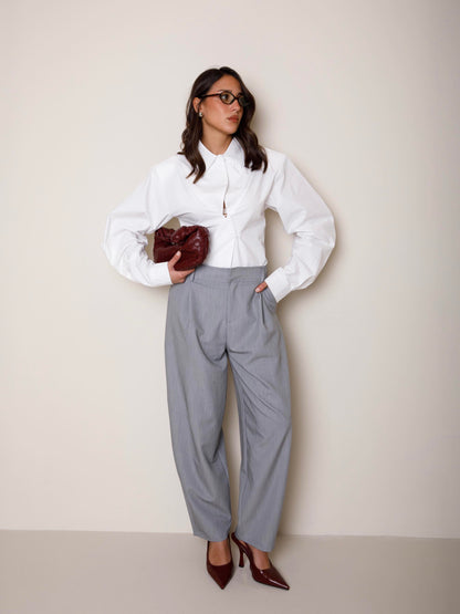 PANTALONE BALLOON CON PINCES LUMINA