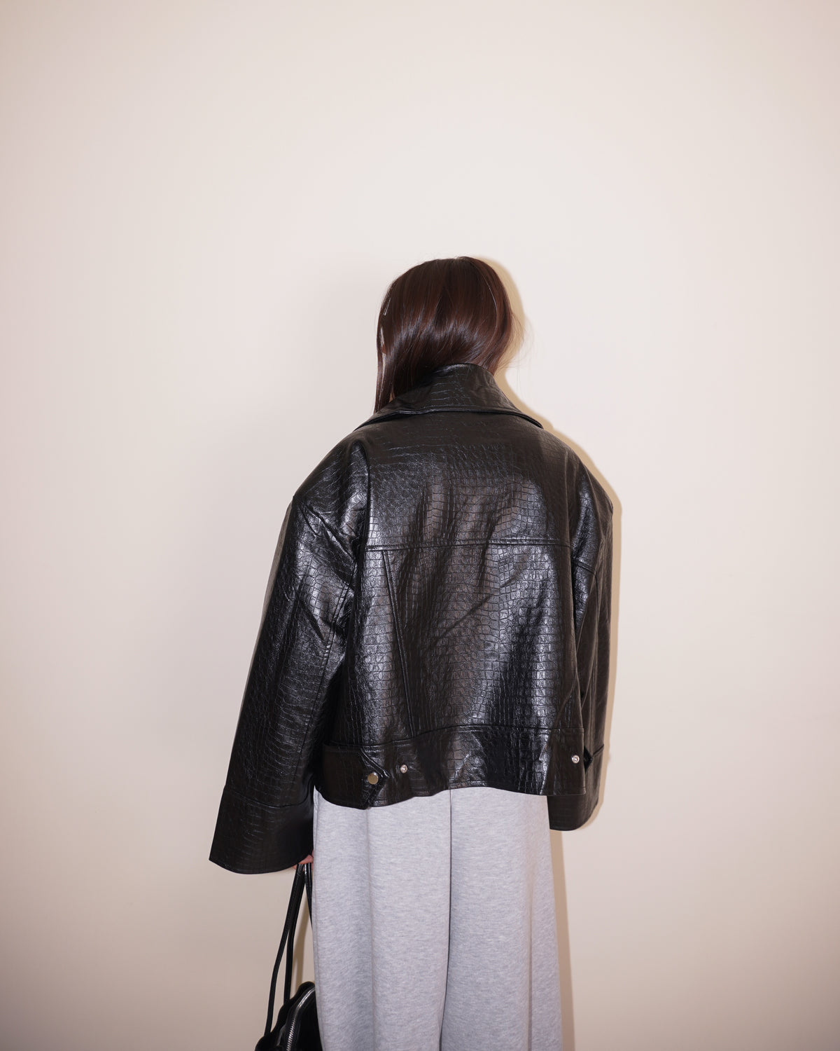 GIACCA BIKER STAMPA COCCO
