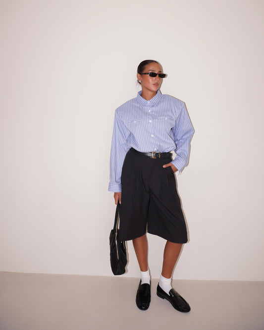 CAMICIA CON SPALLE IMBOTTITE
