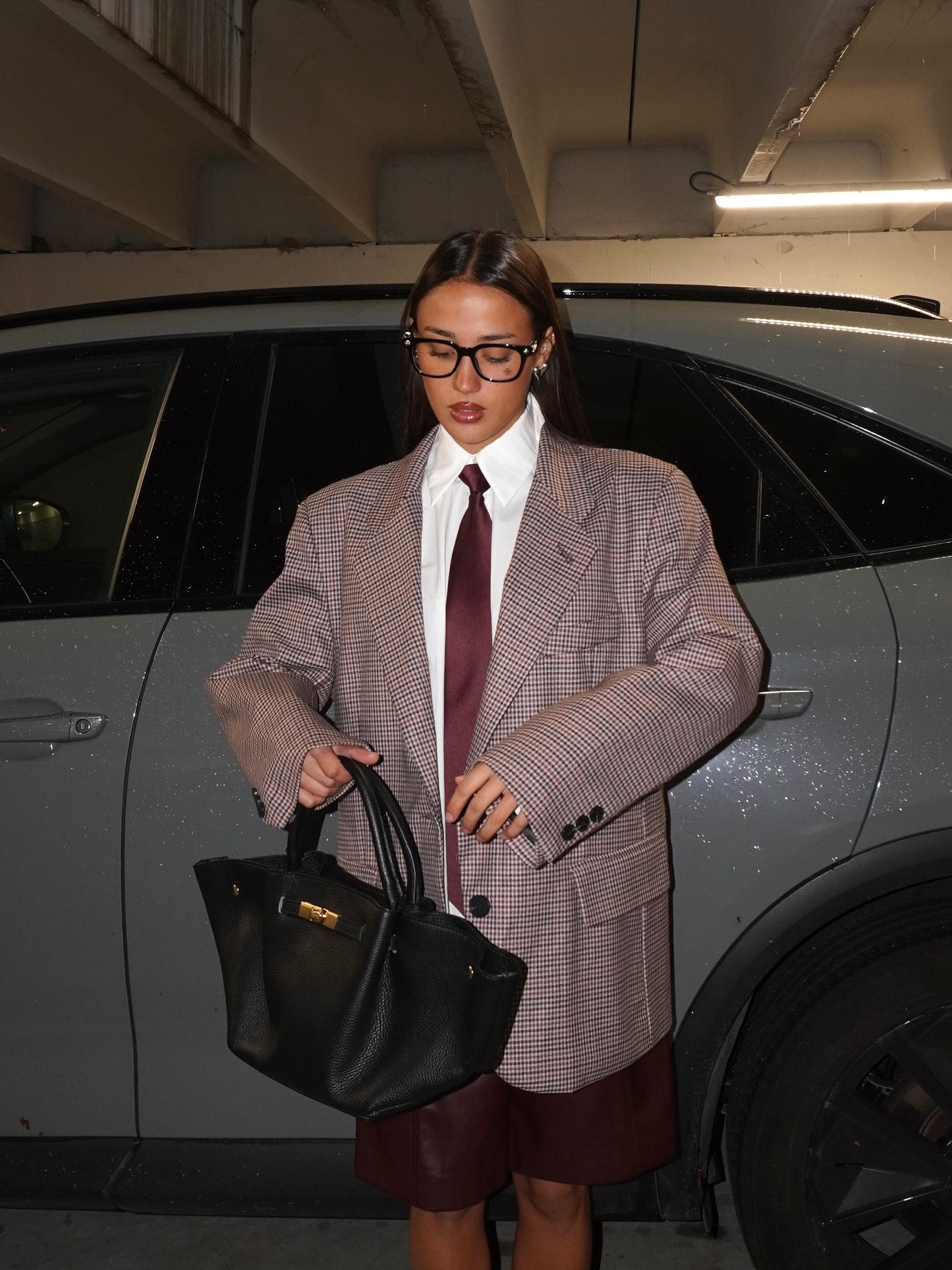 BLAZER PIED DE POULE LUMINA