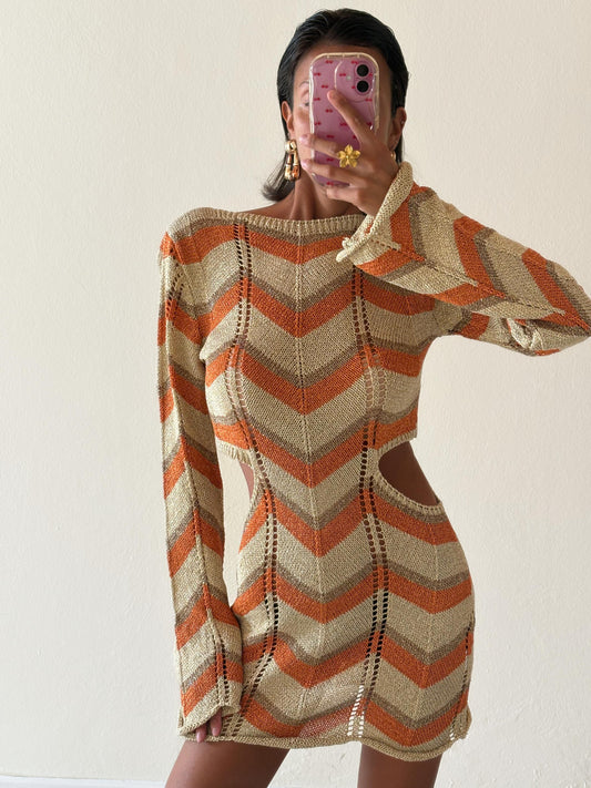ABITO CUT OUT IN LUREX