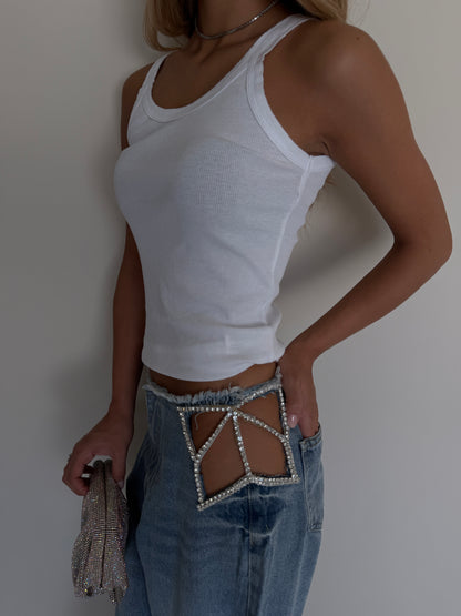 JEANS CON STELLA STRASS