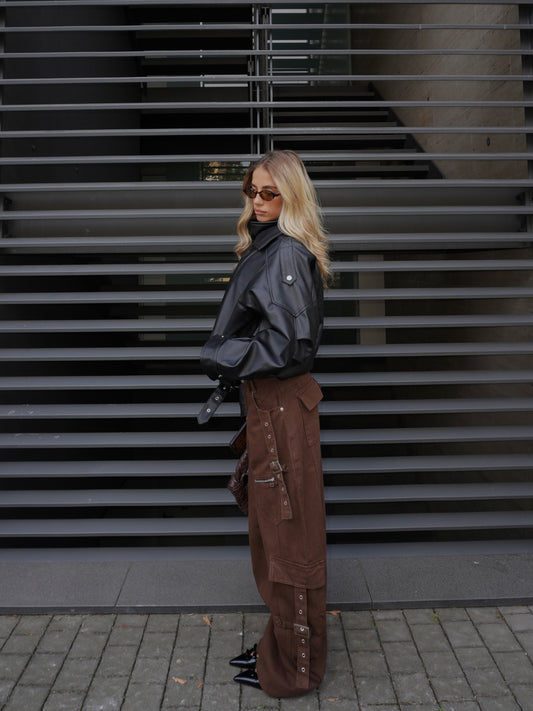 JEANS BAGGY CON FIBBIE