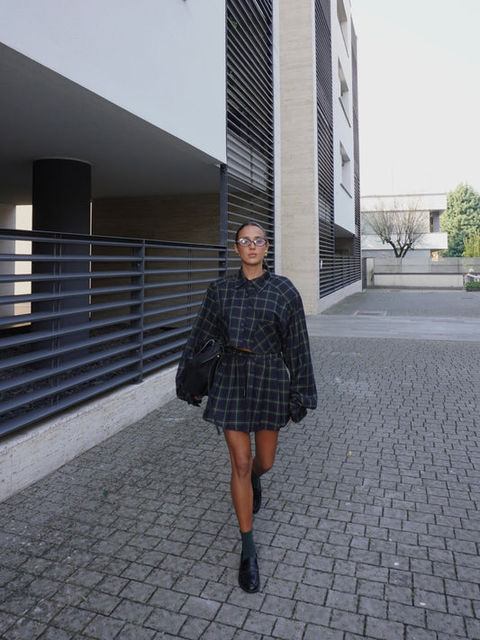 COMPLETO CAMICIA CROP E GONNA