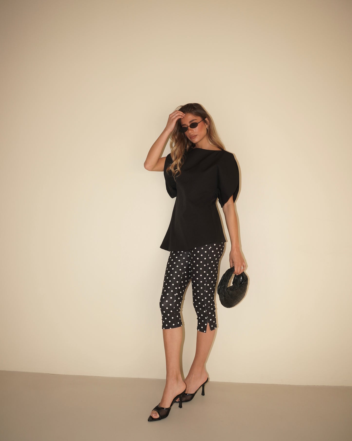 LEGGINGS CAPRI A POIS
