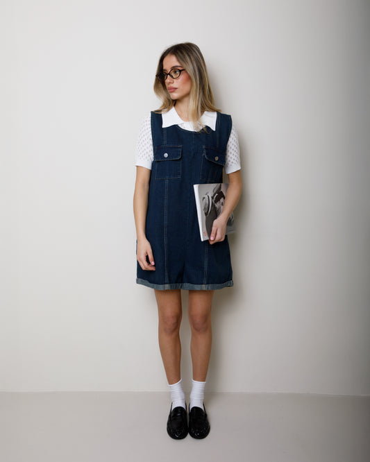 TUTINA IN DENIM CON TASCHE