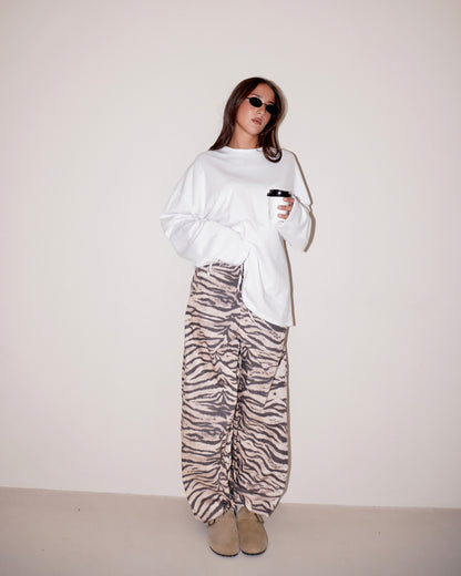 PANTALONE MORBIDO ZEBRATO