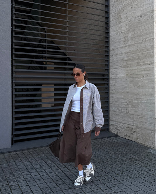 CAMICIA OVERSIZE A QUADRETTI