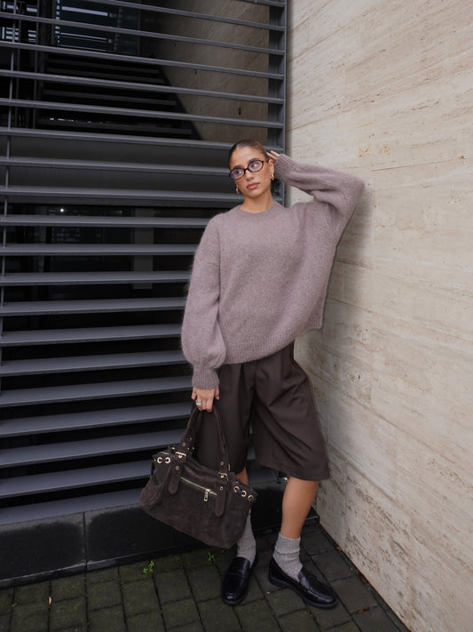 MAGLIONE GIROCOLLO MOHAIR