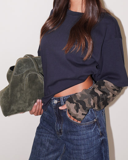 T-SHIRT DOUBLE SLEEVE MILITARE