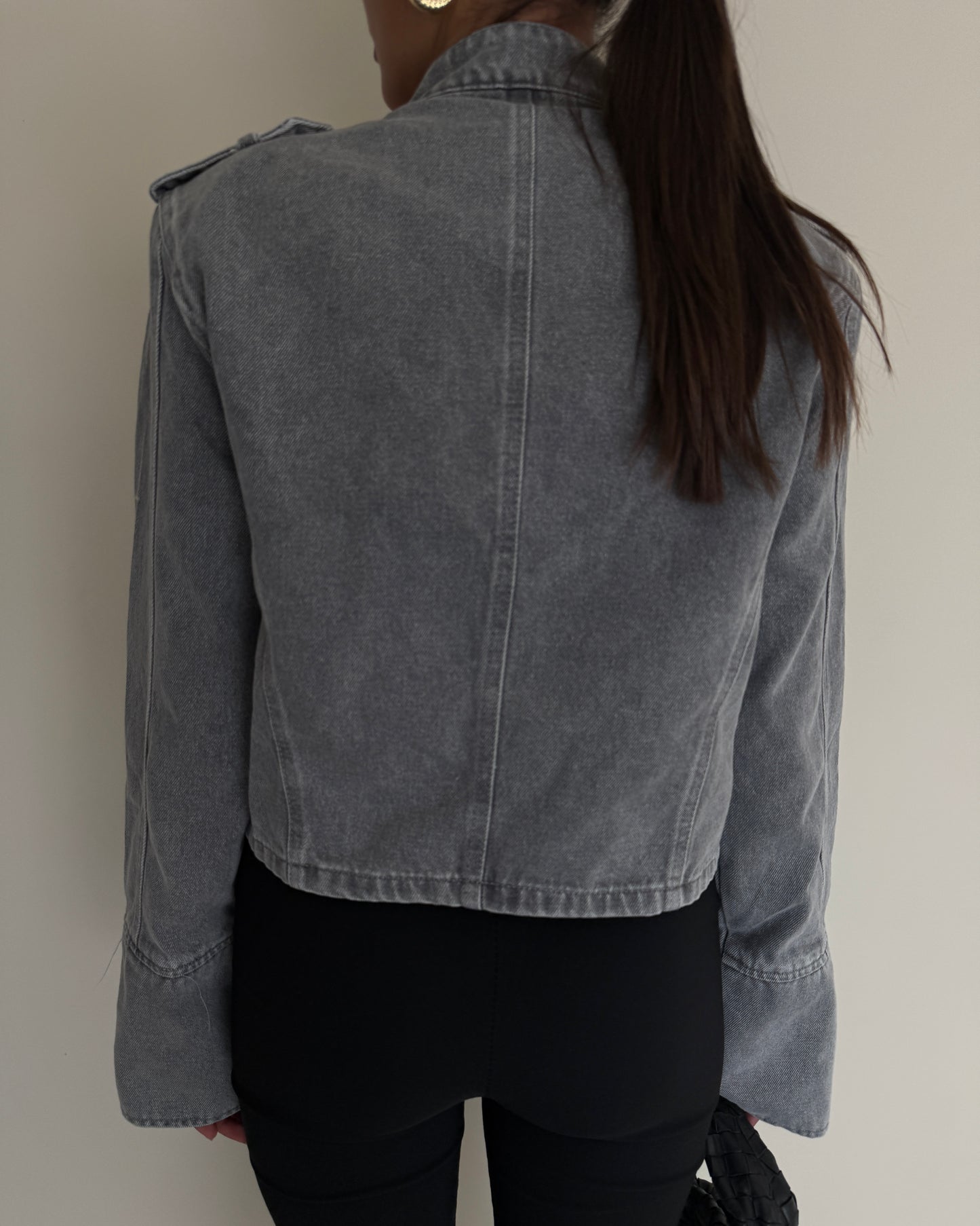 GIACCA IN DENIM CON BOTTONI