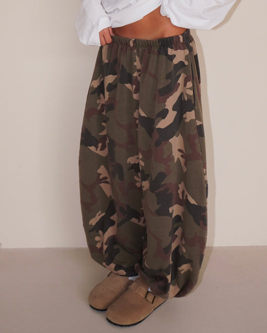 PANTALONI TUTA BALLOON MILITARI