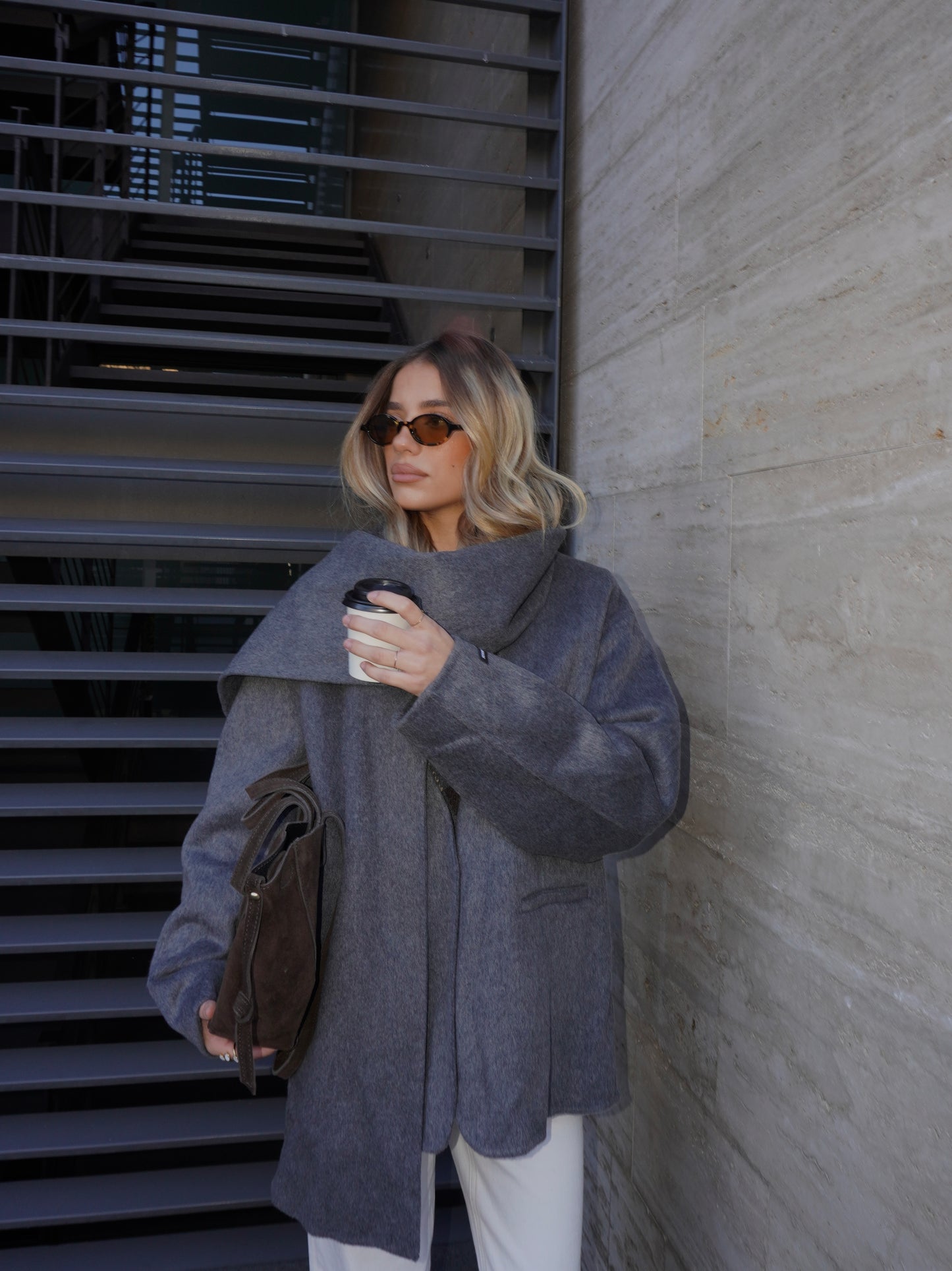 CAPPOTTO IN CASHMERE CON SCIARPA