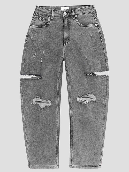 JEANS BAGGY CON STRAPPI