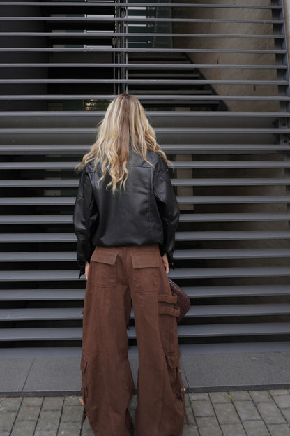 JEANS BAGGY CON FIBBIE